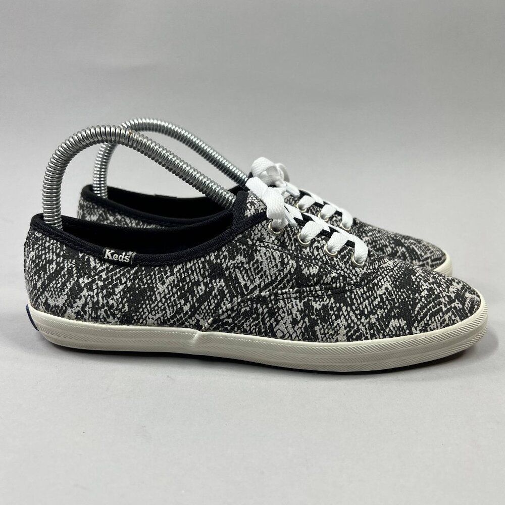 Keds Champion Originals Shoes Womens Size 7 Black Low Lace Retro Casual Sneakers